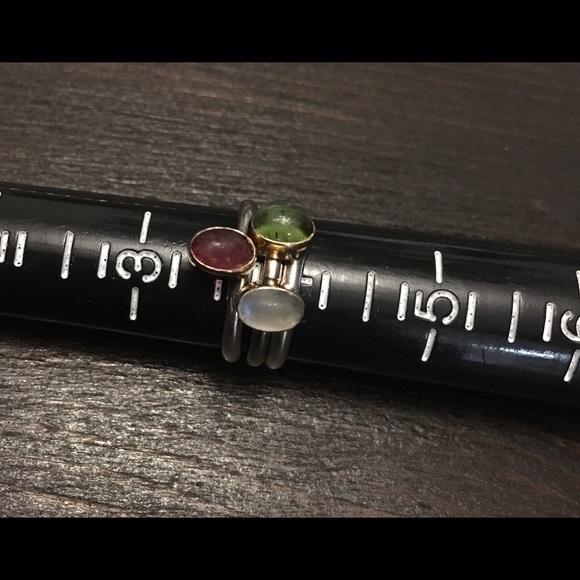 Jewelry - Sterling Silver/ 22k stackable rings